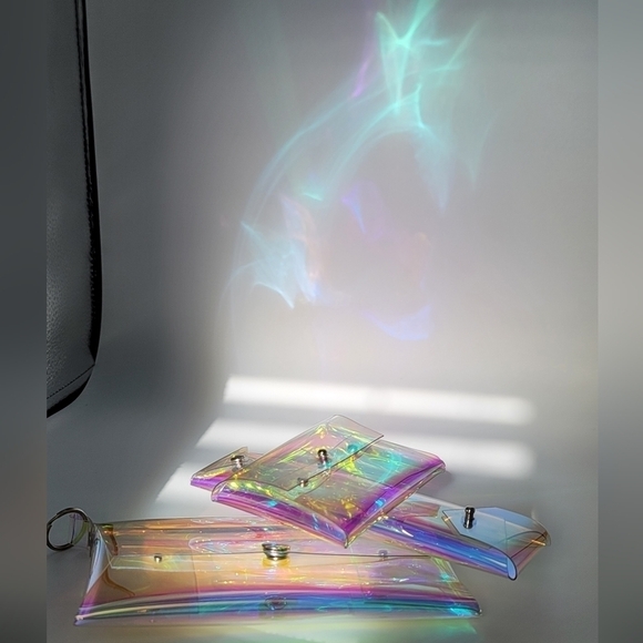 Holographic Clutch Pencil Case Card Case 3 Piece Set #720 - Picture 11 of 11